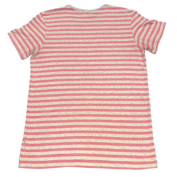 DIESEL Y2K men's/unisex grey and pink striped graphic tee, size large. - Picture 2 of 2